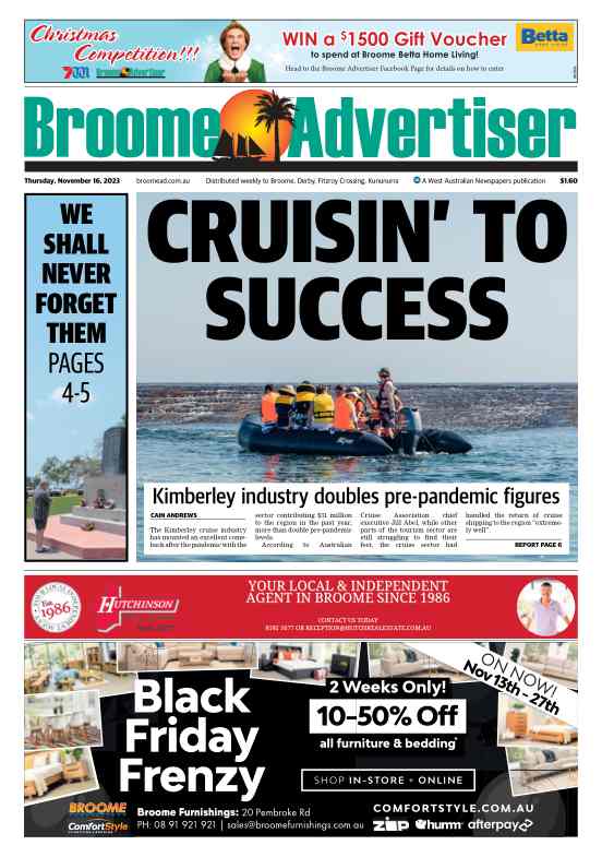Broome Advertiser - Thursday, 16 November 2023 edition